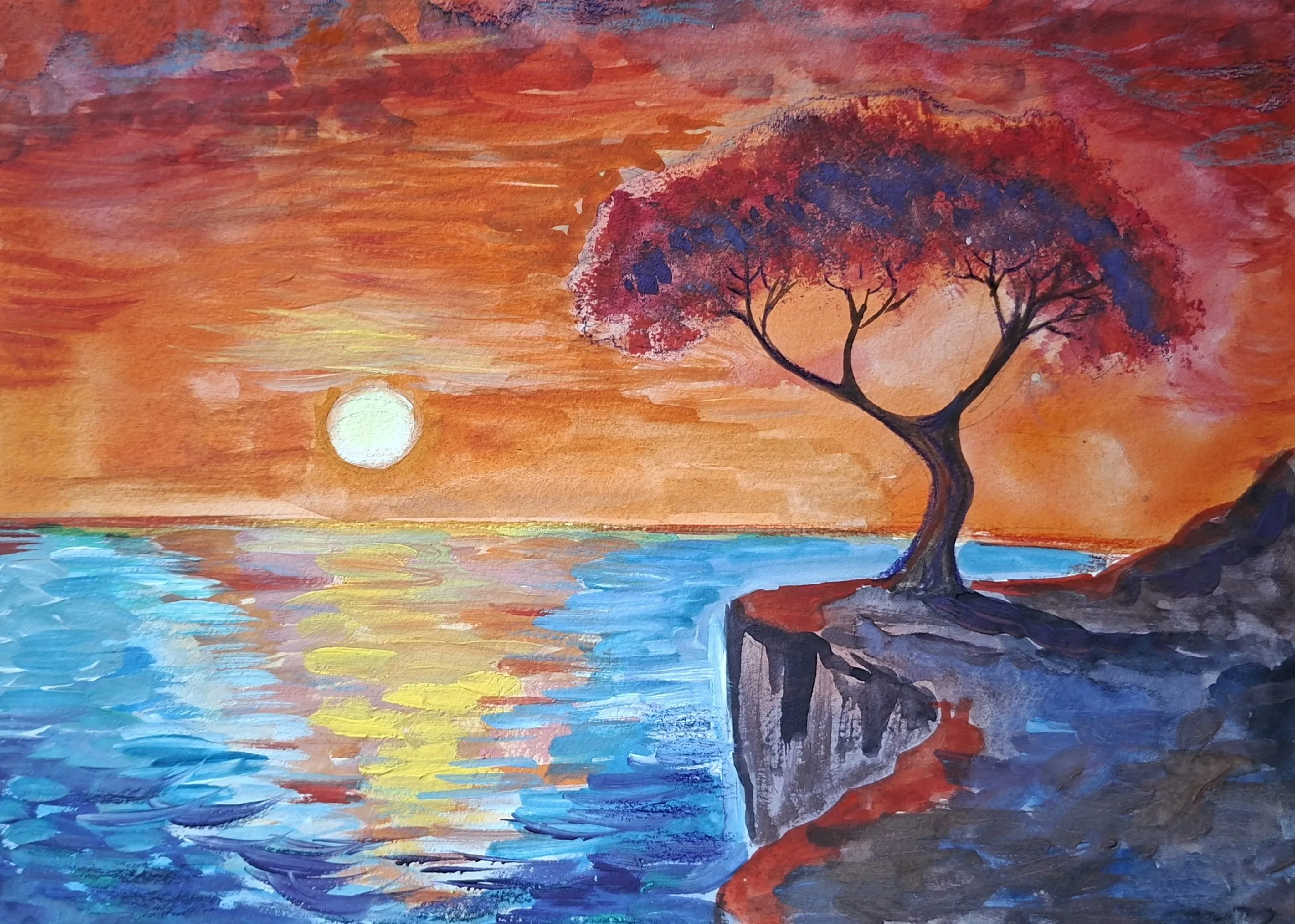 Закат на море