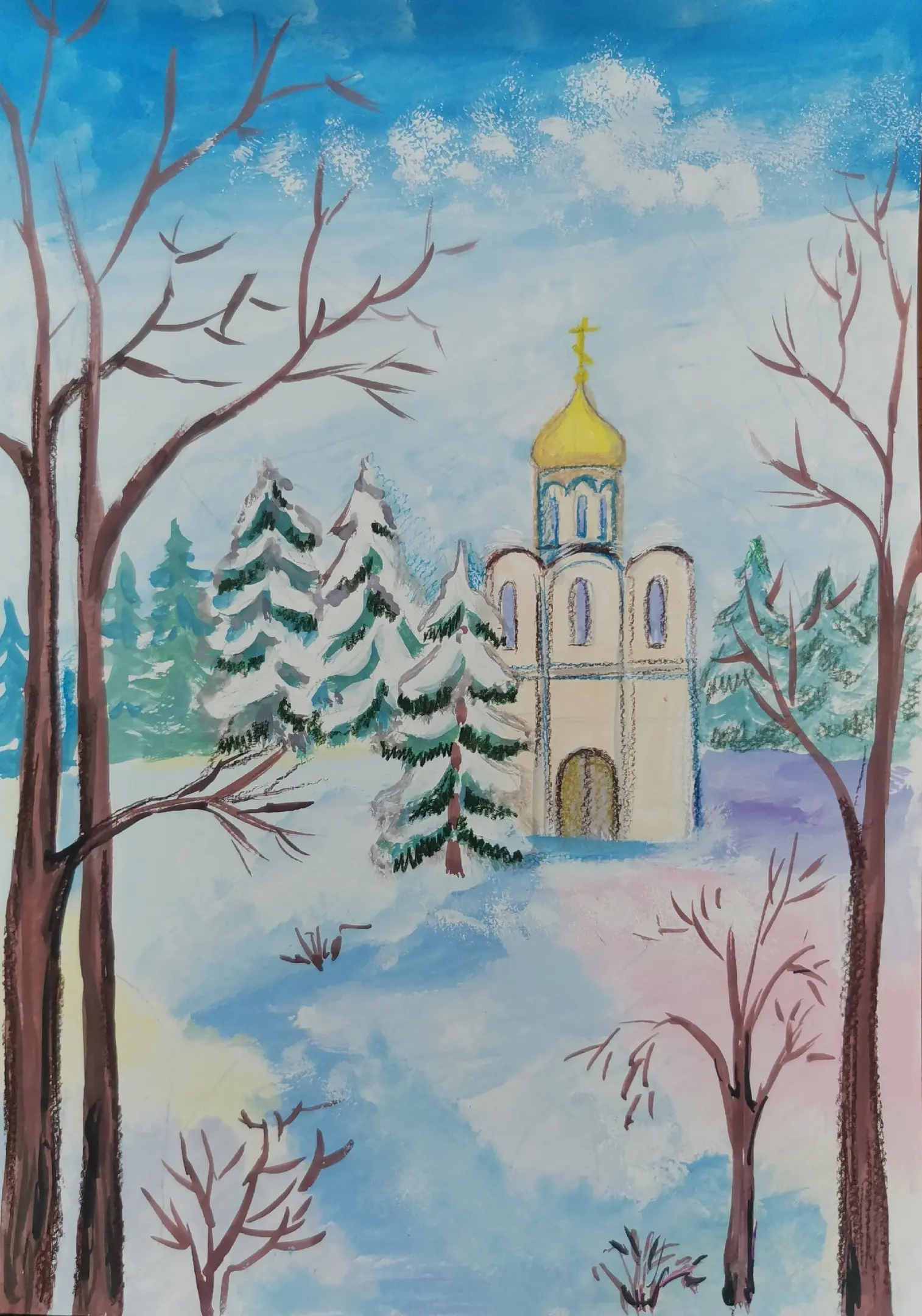 Атмосфера творчества. Зимний пейзаж