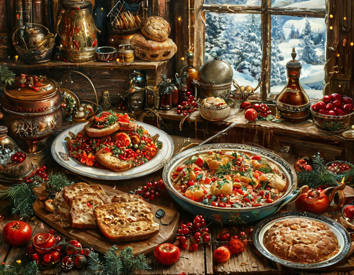 Со вкусом Рождества: путешествие по страницам книг о русской кухне